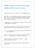 Module 00101 Exam basic safety Exam Questions With Correct Answers&period;