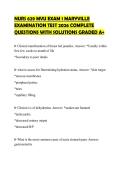 NURS 629 MVU EXAM 1 MARYVILLE EXAMINATION TEST 2026 COMPLETE QUESTIONS WITH SOLUTIONS GRADED A&plus;