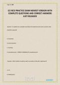 CCI RCIS PRACTICE EXAM NEWEST VERSION WITH COMPLETE QUESTIONS AND CORRECT ANSWERS JUST RELEASED 