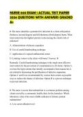 NURSE 660 EXAM 1 ACTUAL TEST PAPER 2026 QUESTIONS WITH ANSWERS GRADED A&plus;