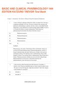 Basic and Clinical Pharmacology Test Bank 14th Edition by Katzung & Trevor 2026&sol;2027 &vert; Complete Verified Questions & Answers &vert; All Chapters Included