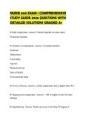 NURSE 660 EXAM 1 COMPREHENSIVE STUDY GUIDE 2026 QUESTIONS WITH DETAILED SOLUTIONS GRADED A&plus;