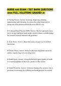 NURSE 660 EXAM 1 TEST BANK QUESTIONS 2026 FULL SOLUTIONS GRADED A&plus;