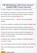 CSE 205 Questions with Correct Answers &vert;  Updated &lpar;100&percnt; Correct Answers&rpar; 