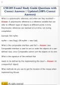 CSE205 Exam2 Study Guide Questions with  Correct Answers &vert; Updated &lpar;100&percnt; Correct  Answers&rpar;