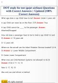 DOT study for test &lpar;gojet airlines&rpar; Questions  with Correct Answers &vert; Updated &lpar;100&percnt;  Correct Answers&rpar; 