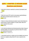 AAPC CPC Chapter 12 Review Exam &lpar;Latest 2026 &sol; 2027 Update&rpar; Questions and Verified Answers &vert; 100&percnt; Correct &vert; Grade A&plus;