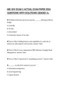 MIS 304 EXAM 3 ACTUAL EXAM PAPER 2026 QUESTIONS WITH SOLUTIONS GRADED A&plus;
