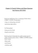  Chapter 12&colon; Family Violence and Abuse Questions And Answers 2025&sol;2026