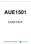 AUE1501 EXAM PACK 2026