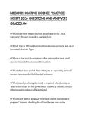 MISSOURI BOATING LICENSE PRACTICE SCRIPT 2026 QUESTIONS AND ANSWERS GRADED A&plus;