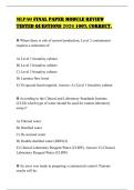 MLPAO FINAL PAPER MODULE REVIEW TESTED QUESTIONS 2026 100&percnt; CORRECT