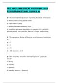 MLT ASCP ASSESSMENT MATERIALS 2026 VERIFIED SOLUTIONS GRADED A&plus;