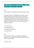 MLT ASCP ASSESSMENT STUDY SHEET 2026 ACCURATE ANSWERS VERIFIED