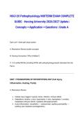 NSG120 Pathophysiology MIDTERM EXAM COMPLETE GUIDE - Herzing University 2026&sol;2027 Update &vert; Concepts &plus; Application &plus; Questions &vert; Grade A