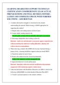 LEARNING DISABILITIES SUPPORT TECHNICIAN  CERTIFICATION COMPREHENSIVE EXAM ACTUAL  PREP QUESTIONS AND WELL REVISED ANSWERS -  LATEST AND COMPLETE UPDATE WITH VERIFIED  SOLUTIONS &ndash; ASSURED PASS 