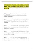 MN SALON MANAGER ACTUAL EXAM PAPER WITH 100&percnt; CORRECT SOLUTIONS GRADED A&plus; 2026&period;