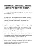 OHIO BMV TIPIC PERMIT EXAM SCRIPT 2026 QUESTIONS AND SOLUTIONS GRADED A&plus;