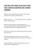 OHIO BMV TIPIC PERMIT EXAM STUDY GUIDE 2026 COMPLETE QUESTIONS AND CORRECT ANSWERS