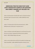 AMEDD BOLC PRACTICE EXAM STUDY GUIDE LATEST VERSION WITH COMPLETE 300 QUESTIONS AND CORRECT ANSWERS JUST RELEASED THIS YEAR