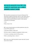 MN SALON MANAGER EXAM PREP 2026 COMPLETE QUESTIONS AND CORRECT ANSWERS ALREADY PASSED