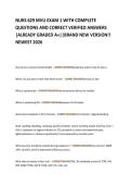 NURS 629 MVU EXAM 1 WITH COMPLETE  QUESTIONS AND CORRECT VERIFIED ANSWERS   &vert;ALREADY GRADED A&plus;&vert;&vert;BRAND NEW VERSION&excl;&excl;  NEWEST 2026