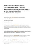 NURS 629 EXAM 2 WITH COMPLETE  QUESTIONS AND CORRECT DETAILED  ANSWERS NEWEST 2026 &vert;ALREADY GRADED  A&plus;&vert;&vert;BRAND NEW VERSION&excl;&excl;
