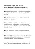 OKLAHOMA LEGAL AND ETHICAL RESPONSIBILITIES EXAM 2026 EXAM PREP