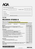 AQA GCSE RELIGIOUS STUDIES B Paper 2A Perspectives on faith &lpar;themes&rpar; QP MAY 2025 