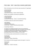 PSYC 3050 - TEST 1 MULTIPLE CHOICE QUESTIONS