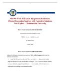 NR 509 Week 5 iHuman Assignment Reflection&colon; Clinical Reasoning Insights with Complete Solutions New Update &vert; Chamberlain University