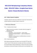 WGU D236 Pathophysiology Competency Mastery Guide - 2026&sol;2027 Edition &vert; Complete Exam Review System &vert; Disease Mechanism Mastery