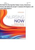 Test Bank for Nursing Now Today's Issues&comma; Tomorrows Trends&comma; 8th Edition by Joseph T&period; Catalano All Chapters 1-30 LATEST