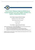 NR 509 Week 3 iHuman Assignment Reflection on Uninsured Patient Care with Complete Solutions New Update &vert; Chamberlain University