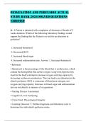 OXYGENATION AND PERFUSION ACTUAL STUDY BANK 2026 SOLVED QUESTIONS VERIFIED