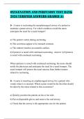 OXYGENATION AND PERFUSION TEST BANK 2026 VERIFIED ANSWERS GRADED A&plus;