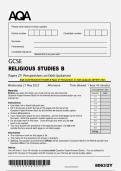 AQA GCSE RELIGIOUS STUDIES B Paper 2Y Perspectives on faith &lpar;Judaism&rpar; QP MAY 2025 