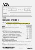 AQA GCSE RELIGIOUS STUDIES B Paper 2X Perspectives on faith &lpar;Islam&rpar; QP MAY 2025
