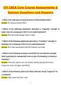 CFI CBCA Core Course Assessment Exam Newest 2026 Questions and Answers &lpar;Latest 2026 &sol; 2027 Update&rpar; &lpar;Verified Answers&rpar; 100&percnt; Correct &vert; Grade A&plus;