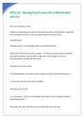 MNG331 - Blasting Final Exam with verified detailed answers