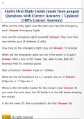 GoJet Oral Study Guide &lpar;made from gouges&rpar;  Questions with Correct Answers &vert; Updated  &lpar;100&percnt; Correct Answers&rpar; 