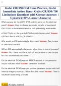 GoJet CRJ550 Oral Exam Practice&comma; GoJet  Immediate Action Items&comma; GoJet CRJ550&sol;700  Limitations Questions with Correct Answers &vert;  Updated &lpar;100&percnt; Correct Answers&rpar;