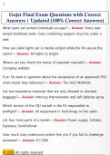 Gojet Final Exam Questions with Correct  Answers &vert; Updated &lpar;100&percnt; Correct Answers&rpar;