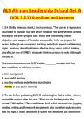 ALS Airman Leadership School Set A &lpar;VOL 1&comma;2&comma;3&rpar; Newest 2026 Questions and Answers &lpar;Latest 2026 &sol; 2027 Update&rpar; &lpar;Verified Answers&rpar; 100&percnt; Correct &vert; Grade A&plus;