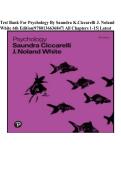 Test Bank For Psychology By Saundra K&period;Ciccarelli J&period; Noland White 6th Edition&vert;9780136636847&vert; All Chapters 1-15&vert; LATEST