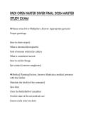 PADI OPEN WATER DIVER FINAL 2026 MASTER STUDY EXAM