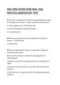 PADI OPEN WATER DIVER FINAL 2026 PRACTICE QUESTION SET TWO