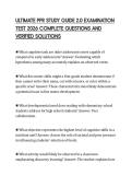 ULTIMATE PPR STUDY GUIDE 2&period;0 EXAMINATION TEST 2026 COMPLETE QUESTIONS AND VERIFIED SOLUTIONS