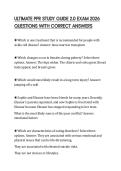 ULTIMATE PPR STUDY GUIDE 2&period;0 EXAM 2026 QUESTIONS WITH CORRECT ANSWERS