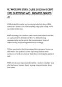 ULTIMATE PPR STUDY GUIDE 2&period;0 EXAM SCRIPT 2026 QUESTIONS WITH ANSWERS GRADED A&plus;